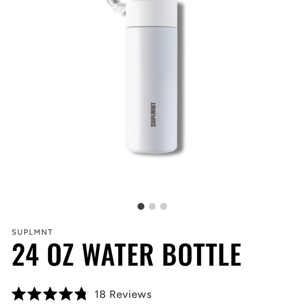 (NWT) SUPLMNT White Water Bottle
